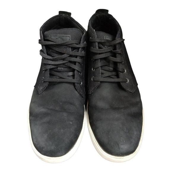 Timberland chukka boots sneakers Men\'s Size 12 Black canvas leather Groveton main image 9